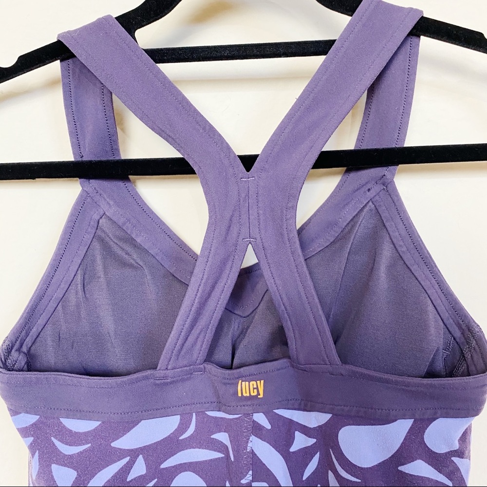 🌟LUCY Purple Active Top Racerback XS - Picture 4 of 6